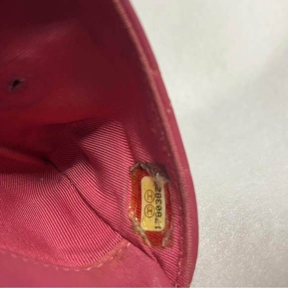 CHANEL Pink Flap Lambskin Leather Snap Card Holder Double Pocket Zip GHW - Picture 10 of 16